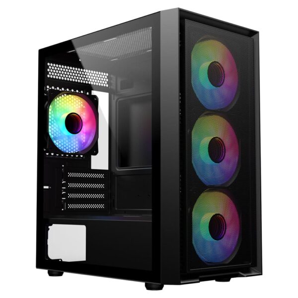 SAMA M203 Micro-ATX Mid Tower Gaming Chassis - Black