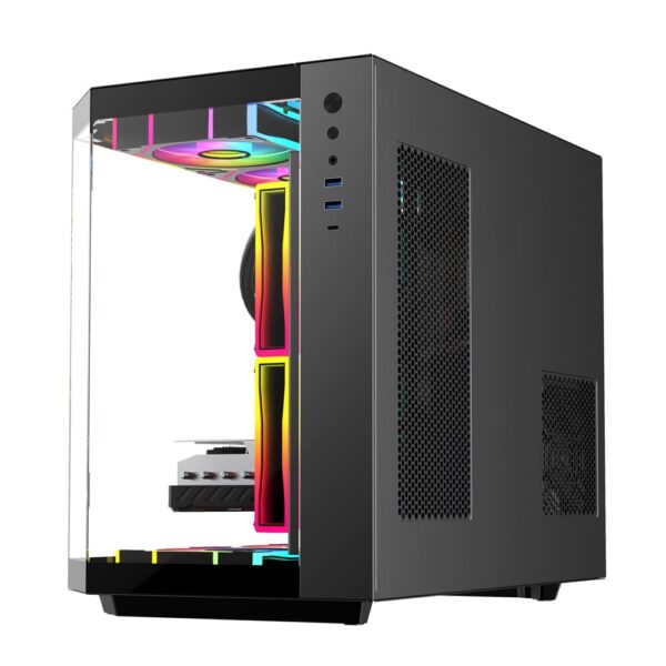 SAMA Neview 2771 Micro-ATX Tower Gaming Chassis - Black