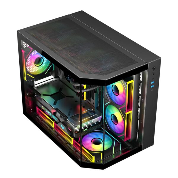 SAMA Neview 2771 Micro-ATX Tower Gaming Chassis - Black