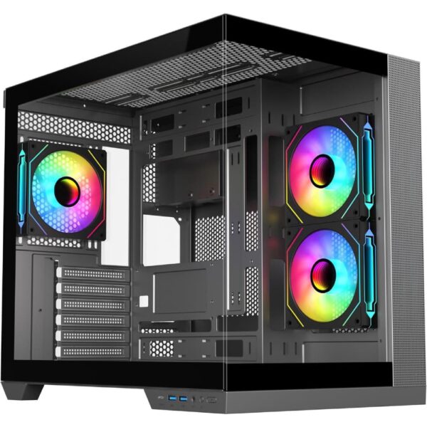 SAMA Neview A721 BTF ATX Mid Tower Gaming Chassis - Black