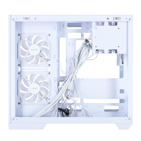 SAMA Neview A721 BTF ATX Mid Tower Gaming Chassis - White