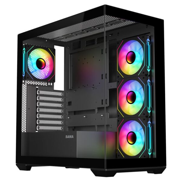 SAMA Neview SV01 ATX Mid Tower Gaming Chassis - Black