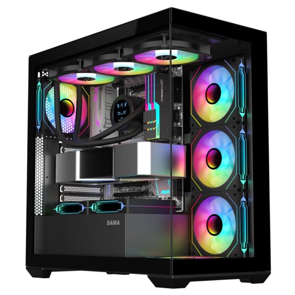 SAMA Neview SV01 ATX Mid Tower Gaming Chassis - Black