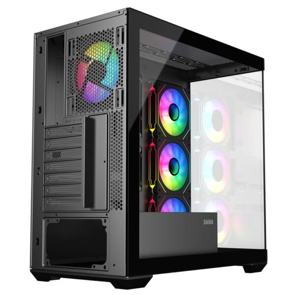 SAMA Neview SV01 ATX Mid Tower Gaming Chassis - Black