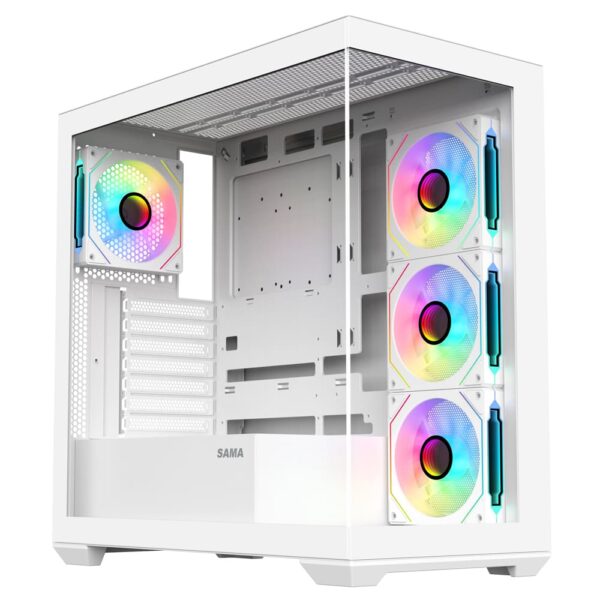 SAMA Neview SV01 ATX Mid Tower Gaming Chassis - White