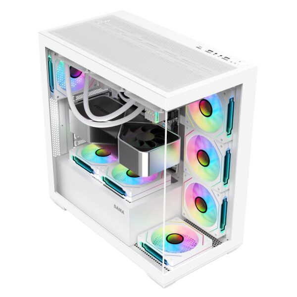 SAMA Neview SV01 ATX Mid Tower Gaming Chassis - White