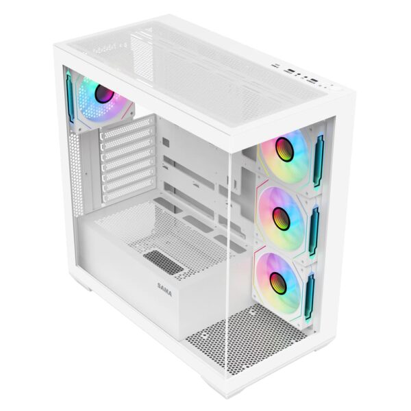 SAMA Neview SV01 ATX Mid Tower Gaming Chassis - White