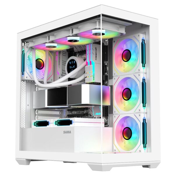 SAMA Neview SV01 ATX Mid Tower Gaming Chassis - White