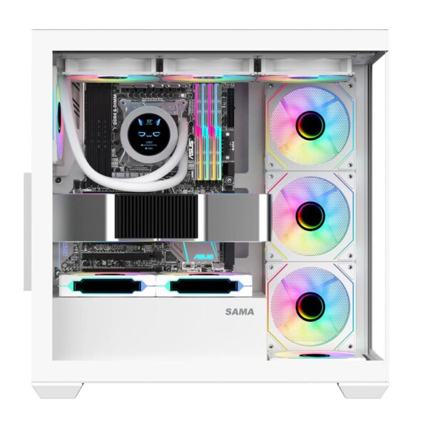 SAMA Neview SV01 ATX Mid Tower Gaming Chassis - White