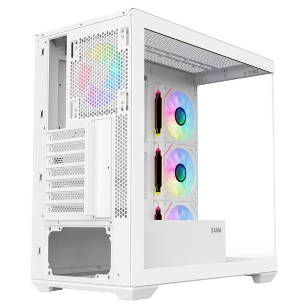 SAMA Neview SV01 ATX Mid Tower Gaming Chassis - White