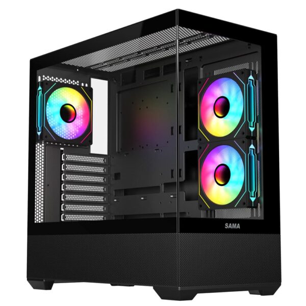 SAMA Neview SV02 ATX Mid Tower Gaming Chassis - Black