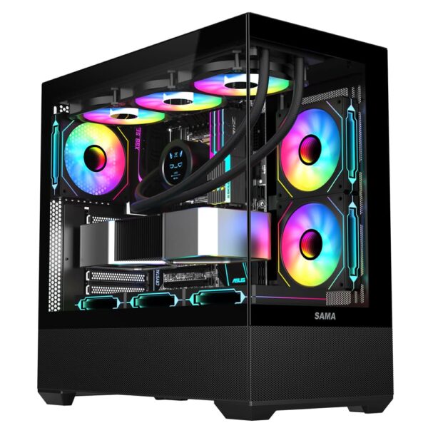 SAMA Neview SV02 ATX Mid Tower Gaming Chassis - Black