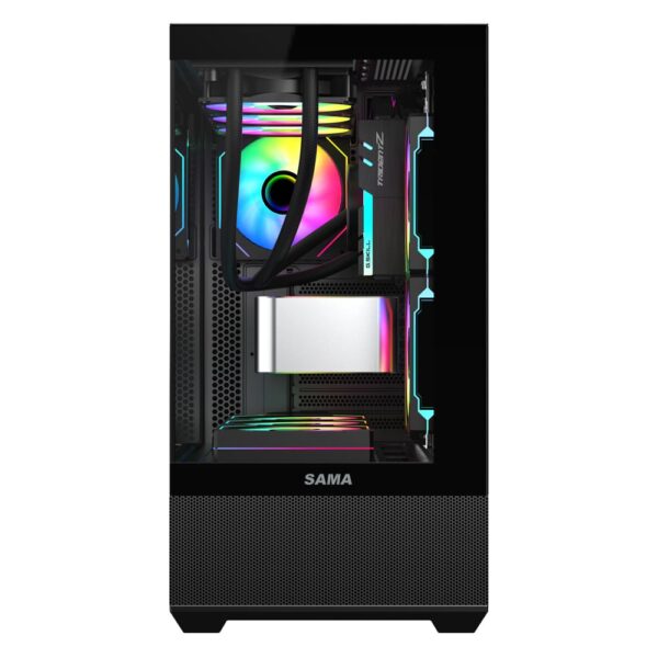 SAMA Neview SV02 ATX Mid Tower Gaming Chassis - Black