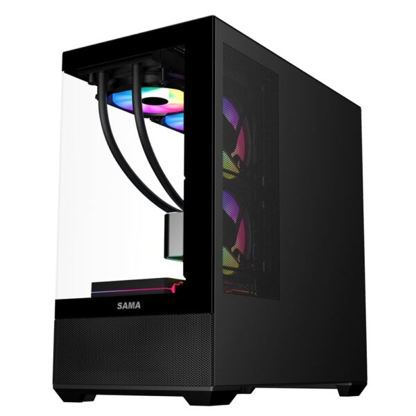 SAMA Neview SV02 ATX Mid Tower Gaming Chassis - Black