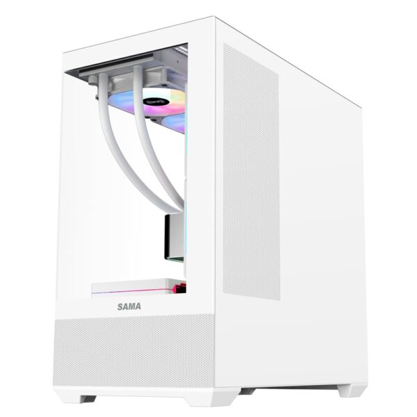 SAMA Neview SV02 ATX Mid Tower Gaming Chassis - White