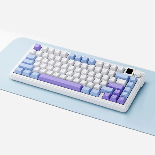 SAMA XINMENG M75 Pro TFT Display Tri-Mode Gasket Mechanical Keyboard - White Blue - Rocket Racoon