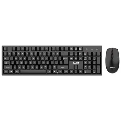 SAMA GW1500 Wireless Keyboard and Mouse Combo - Black