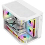 SAMA Neview 2771 Micro ATX Tower Gaming Chassis - White - Image 2