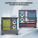 SAMA SV02 ATX Mid Tower Gaming Chassis - Black - Image 5