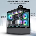 SAMA SV02 ATX Mid Tower Gaming Chassis - Black - Image 7