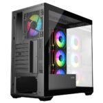 SAMA SV01 ATX Mid Tower Gaming Chassis - Black - Image 6