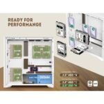 SAMA V Nature ATX Mid Tower Gaming Chassis - White - Image 4