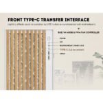 SAMA V Nature ATX Mid Tower Gaming Chassis - White - Image 7