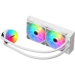 SAMA SL240 RGB Liquid CPU Cooler 240mm - White - Image 2