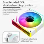 SAMA YF1203I Halo ARGB Reverse Fan - White - Image 3